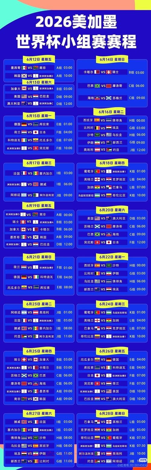 2026世界杯直播一览完整安排免费观看 2026世界杯直播一览完整安排免费观看